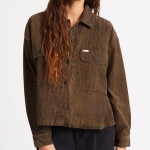 Brixton Bowery Brown Overshirt Jacket Corduroy